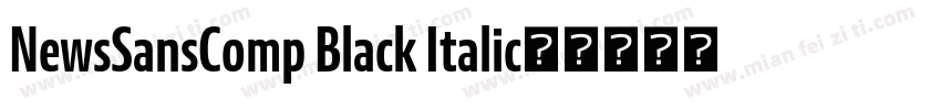 NewsSansComp Black Italic字体转换